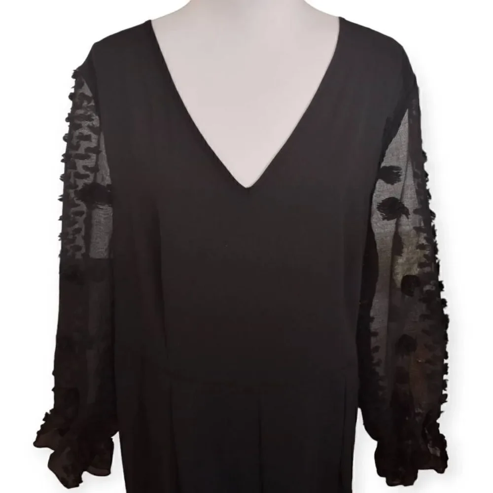 SHEIN BLACK JUMPSUIT SZ.4XL EUC